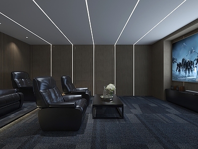 现代极简影音室