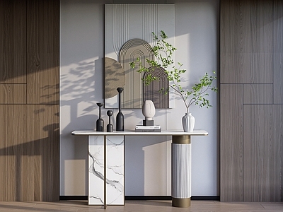 现代简约玄关 端景台 玄关