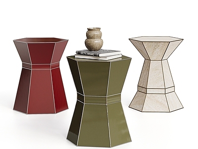 现代简约边几 MINOTTI 现代意式边几 沙发边几 石材边几