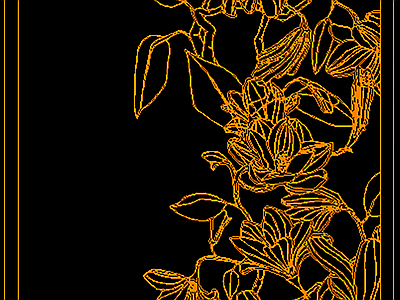 现代极简综合植物图库 现代简笔画 花卉植物挂画 花朵花卉 施工图