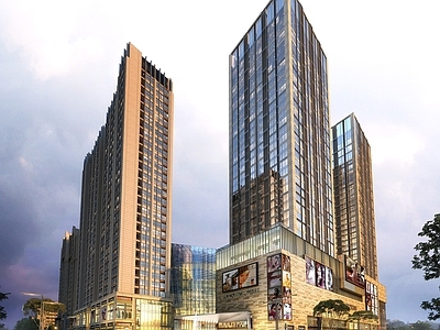 现代主义商业综合体 现代商业 现代商业综合体 现代办公楼
