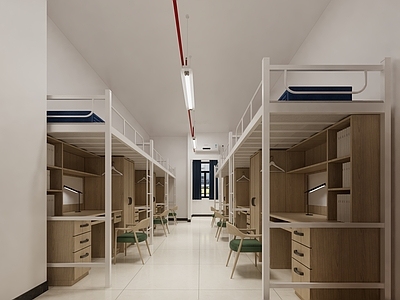 现代简约宿舍 学生宿舍 宿舍