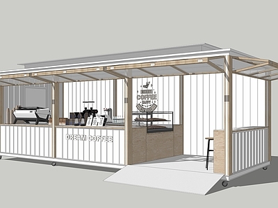 北欧风集装箱 移动集装咖啡店 奶茶店 快闪商铺 售卖亭 户外咖啡厅