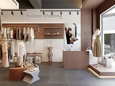 现代简约服装店 服装店 女装店 服装 衣服