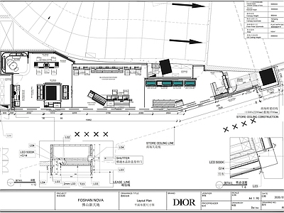 现代其他商业空间 迪奥护肤彩妆香水 专卖店 迪奥护肤专卖店 迪奥香水专卖店 迪奥彩妆专卖店 施工图