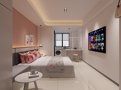 奶油风公寓 公寓 职工宿舍 员工宿舍