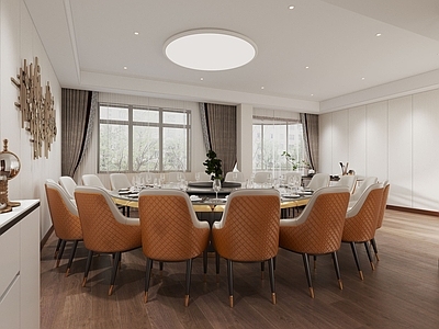 现代轻奢包厢 包房 餐厅