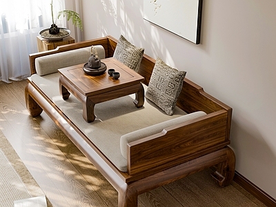 新中式罗汉床 新中式罗汉床