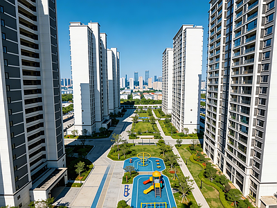 现代小区HDR 城市住宅区HDR