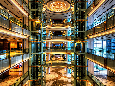 现代室内HDR 现代化商场HDR 商场HDR