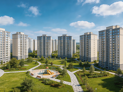 现代小区HDR 住宅小区HDR