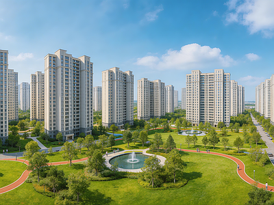 现代小区HDR 住宅小区HDR
