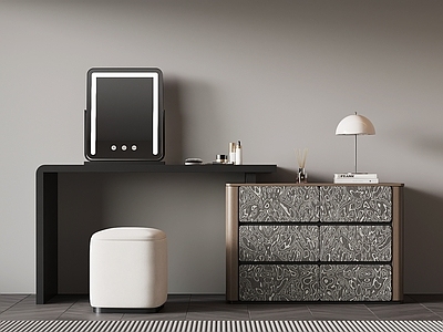 现代简约妆台妆凳