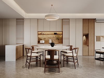 新中式家居餐厅