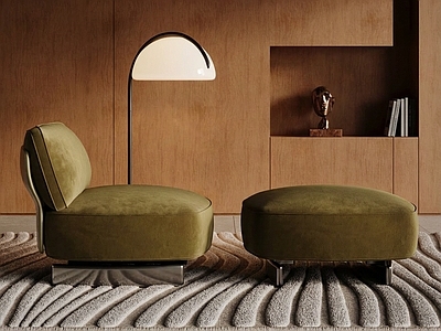 意式轻奢单人沙发