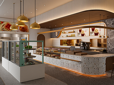 奶油风甜品面包店 甜品面包店