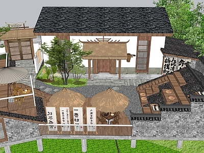 新中式其他景观小建筑