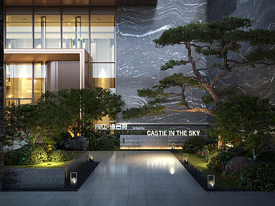 新中式小区景观