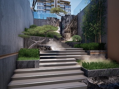 新中式景观小区景观