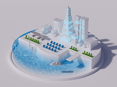 极简主义简模规划 城市沙盘 光伏沙盘 风能沙盘 简易沙盘