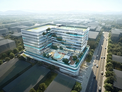现代主义产业园办公楼 工业上楼 工业园区 工业建筑 工业园 深圳建筑