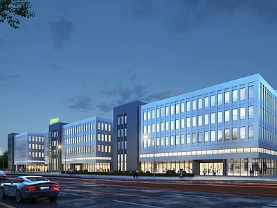 现代简约产业园办公楼