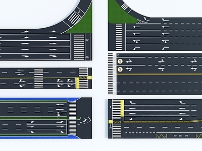 现代交通标线设计道路