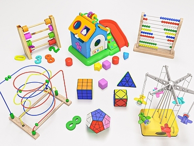 童趣风玩具 儿童益智  教育玩具  早教器材  魔方积木  幼儿园摆设