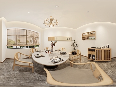 新中式包厢 餐饮包间 现代新中式茶室 休闲娱乐空间  无主灯设计 原木风餐饮包间