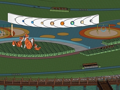 现代儿童友好型景观儿童游乐空间