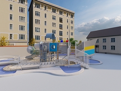 现代简约儿童游乐空间