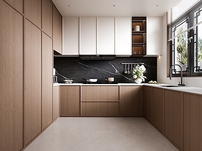 现代简约封闭式厨房 中古厨房 现代厨房 宋氏美学厨房 厨房