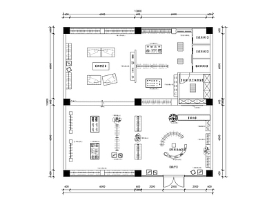 现代服装店 200平服装店 施工图