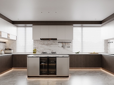 现代简约封闭式厨房