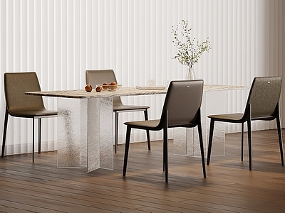 现代简约餐桌椅