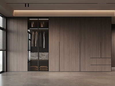 极简衣帽间 衣柜