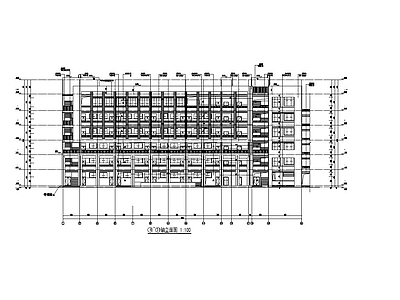 现代学校建筑 学校教学楼 施工图
