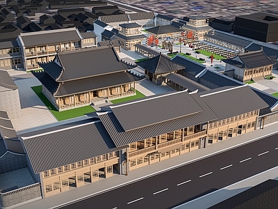 新中式鸟瞰规划