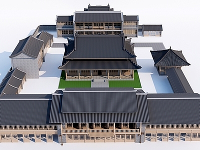 新中式寺庙建筑
