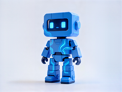 赛博可爱风玩具 科技机器人IP 卡通玩具 摆件 美陈