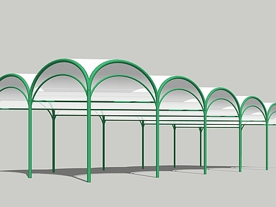 现代主义雨棚 张拉膜廊架 弧形廊架 天幕廊架 公园廊架 钢架廊架