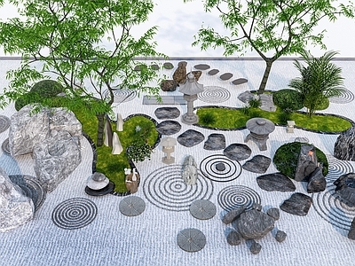 日式禅意景观石