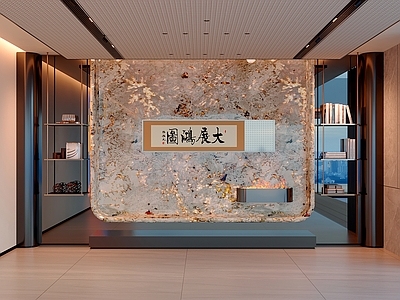 新中式背景墙