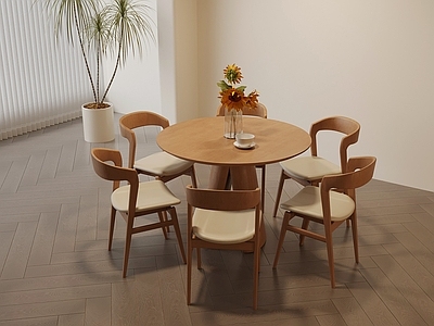 原木风餐桌椅 餐桌椅