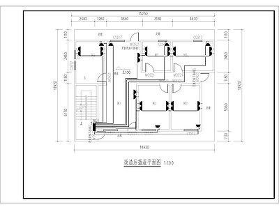 现代办公楼建筑 仓库改造项目 施工图