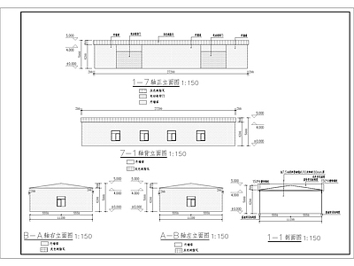 现代办公楼建筑 仓库整 施工图