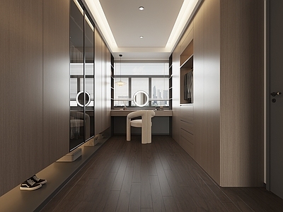 现代简约衣帽间