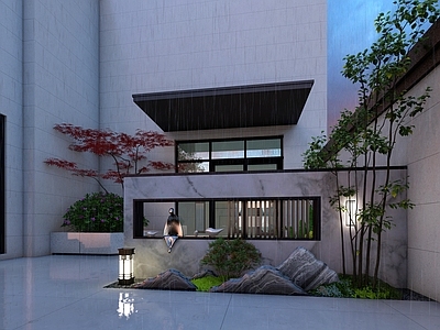 新中式别墅庭院