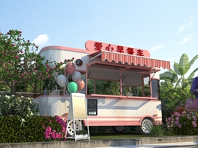 奶油风其他景观小品