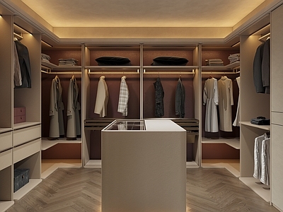 意式轻奢衣帽间 轻奢衣帽间 意式轻奢衣帽间